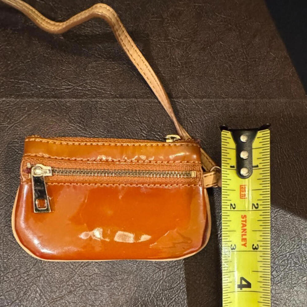 Vintage Tre Vero Smooth Nubuck Handbag Beige small wallet attached 12  x 13 - Picture 9 of 9